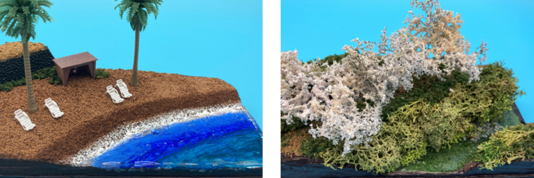 100均 ジオラマ 水表現 HOジオラマ製作～水表現: 60年代 懐かし